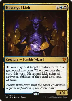 Havengul Lich Commander 2017 NM Blue Black Mythic Rare MAGIC MTG CARD ABUGames - Image 1