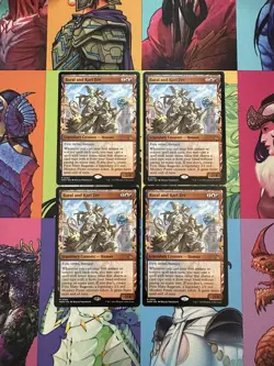 (x4) MTG Baral and Kari Zev #0302 Showcase Rare March of the Machine (MOM) - Image 1
