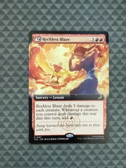 MTG Reckless Blaze #0197 Extended Art Rare Avatar: The Last Airbender: E-L (TLE) - Image 1