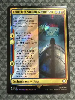 MTG Vault 112: Sadistic Simulation #0651 Surge Foil Rare UB: Fallout (PIP) - Image 2