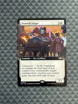 MTG Ironwill Forger #0053 Ext. Art Rare Commander: Tarkir: Dragonstorm (TDC) - Image 1