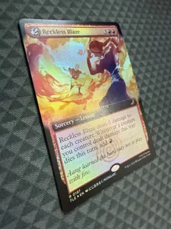 MTG Reckless Blaze #0197 Foil Ext. Rare Avatar: The Last Airbender: E-L (TLE) - Image 2