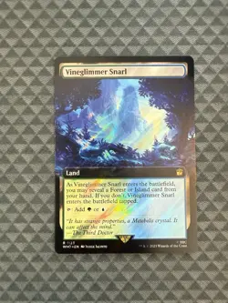 MTG Vineglimmer Snarl #1123 Surge Foil Extended Art Rare UB: Doctor Who (WHO) - Image 1