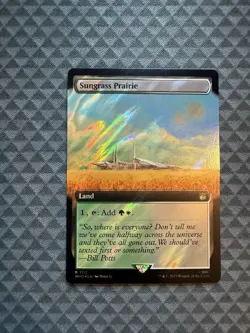 MTG Sungrass Prairie #1112 Surge Foil Extended Art Rare UB: Doctor Who (WHO) - Image 1