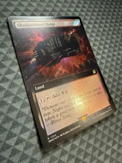 MTG Shadowblood Ridge #1104 Surge Foil Extended Art Rare UB: Doctor Who (WHO) - Image 2