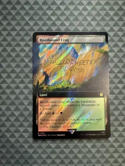 MTG Rootbound Crag #1102 Surge Foil Extended Art Rare UB: Doctor Who (WHO) - Image 1