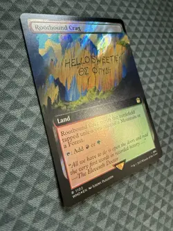 MTG Rootbound Crag #1102 Surge Foil Extended Art Rare UB: Doctor Who (WHO) - Image 2
