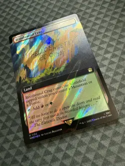 MTG Rootbound Crag #1102 Surge Foil Extended Art Rare UB: Doctor Who (WHO) - Image 3