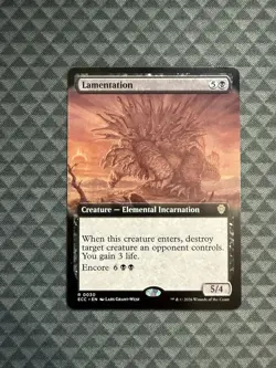 MTG Lamentation #0030 Extended Art Rare Commander: Lorwyn Eclipsed (ECC) - Image 1