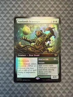 MTG Vastlands Scavenger #0342 Foil Extended Art Rare Secrets of Strixhaven (SOS) - Image 1