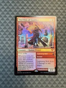 MTG Emeritus of Conflict #0113 Foil Mythic Secrets of Strixhaven (SOS) - Image 1