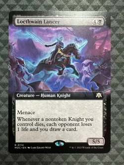 (x2) MTG Locthwain Lancer #0114 Extended Art Rare Commander: MOM (MOC) - Image 3