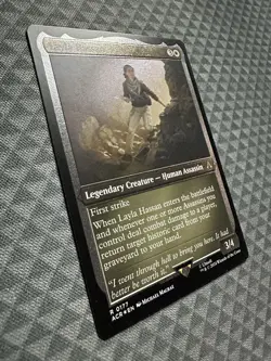 MTG Layla Hassan #0177 Foil Etched R Universes Beyond: Assassin’s Creed (ACR) - Image 3