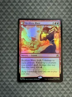 MTG Reckless Blaze #0124 Foil Rare Avatar: The Last Airbender: E-L (TLE) - Image 1