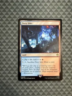 MTG Fiery Islet #0278 Rare Universes Beyond: Doctor Who (WHO) - Image 1