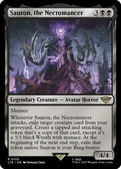 Sauron, the Necromancer 106 Lord of the Rings Magic The Gathering NM/M - Image 1