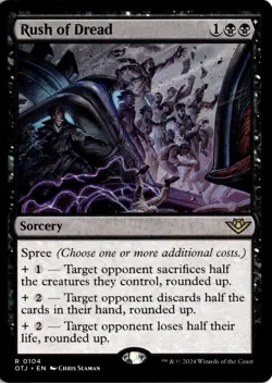Rush of Dread (104) R Outlaws of Thunder Junction NM MTG - Image 1