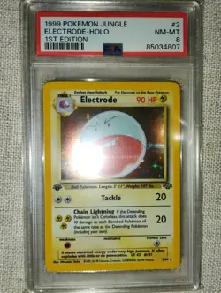 1999 POKEMON JUNGLE 1ST ED #2 ELECTRODE-HOLO PSA 8 - Image 1