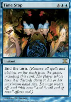 [1x] Time Stop Slight Play, English Tenth Edition MTG Magic - Image 1