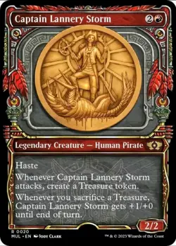 X 1 Captain Lannery Storm NM MUL 020 MTG Magic The Gathering - Image 1