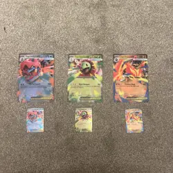 Pokemon TCG Mega Meganium Emboar Feraligatr MEP 034 035 036 Regular+Jumbo Promo - Image 1