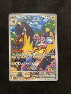 Pokemon TCG Journey Together: Iono's Kilowattrel Illustration Rare Card 163/159 - Image 1