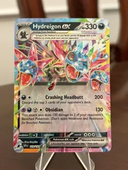 2024 Pokemon Surging Sparks HYDREIGON EX 119/191 Double Rare NM - Image 1