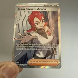 Pokemon Team Rocket's Ariana 224/182 Sv10 Full Art Holo Trainer Card - Image 1