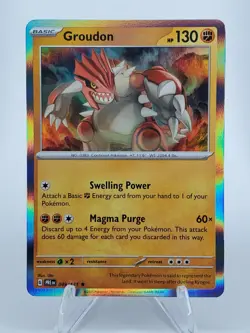 GROUDON Holo Rare Pokemon Basic #049/131 Prismatic Evolutions - Image 1