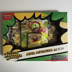 Pokemon TCG: Mega Evolution Ascended Heroes - Mega Meganium ex Box SEALED - Image 1