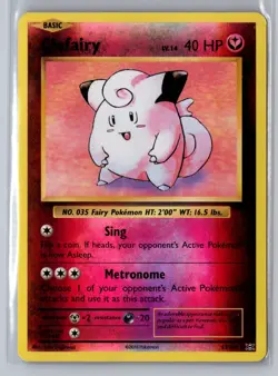 Pokemon XY - Evolutions #63/108 Clefairy Reverse Holo 2024 - Image 1