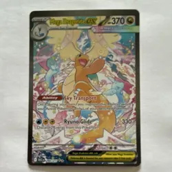 Mega Dragonite EX Secret Rare Full Art Holo Evolutions 290/217 Pokemon TCG - Image 3