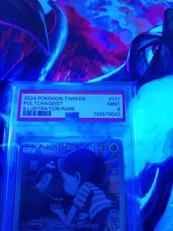 Pokemon Slab PSA 9 Poltchageist 171 Twilight Masquerade Illustration Rare IR - Image 3