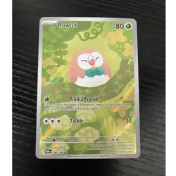 Pokemon Rowlet 090/088 POR: Holo Rare Basic 80HP Bird English - Image 1