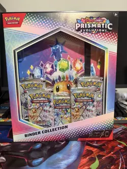 Pokemon TCG SV8.5 Prismatic Evolutions Binder Collection Box Factory Sealed - Image 1