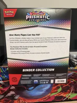 Pokemon TCG SV8.5 Prismatic Evolutions Binder Collection Box Factory Sealed - Image 2