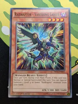 Raidraptor - Vanishing Lanius - SECE-EN011 - Common - Yugioh - LP - Image 1