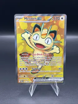 🔥 2026 POKEMON MEOWTH EX FULL ART# 107/088 MEGA EVOLUTION PERFECT ORDER - Image 1