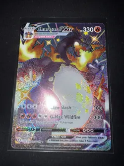 Pokemon TCG Charizard VMAX Shiny Vault Full Art SV107/SV122 Holo 330 HP English - Image 2