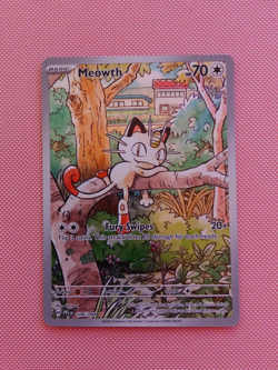 Meowth Illustration Rare 106/094 Pokemon Phantasmal Flames English Pack Fresh #2 - Image 1