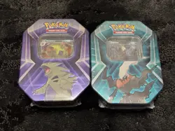 Pokemon Lot of 2 Triple Whammy Tins Tyranitar darkrai Brand New Sealed TCG Pocke - Image 1