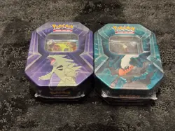 Pokemon Lot of 2 Triple Whammy Tins Tyranitar darkrai Brand New Sealed TCG Pocke - Image 2