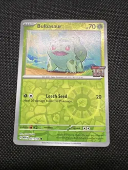 Pokemon Bulbasaur 001/165 Best Buy 151 Stamped Promo - Image 3