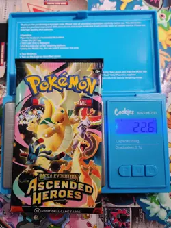 EXTREMELY HEAVY! 22.6g GOD PACKUUU Ascended Heroes Pokemon TCG Booster (SEALED) - Image 1