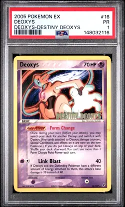 2005 POKEMON EX DEOXYS DESTINY DEOXYS #16 DEOXYS PSA 1 - Image 1