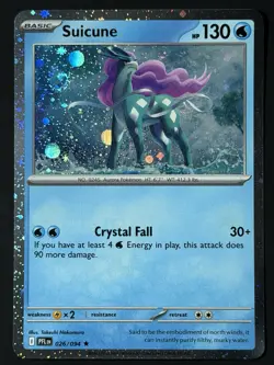 DOUBLE SWIRL 🌀 Suicune (Cosmos Holo) 026/094 Phantasmal Flames NM Pokemon TCG - Image 1