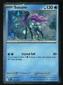 DOUBLE SWIRL 🌀 Suicune (Cosmos Holo) 026/094 Phantasmal Flames NM Pokemon TCG - Image 2