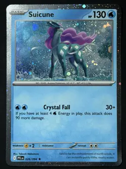 DOUBLE SWIRL 🌀 Suicune (Cosmos Holo) 026/094 Phantasmal Flames NM Pokemon TCG - Image 4