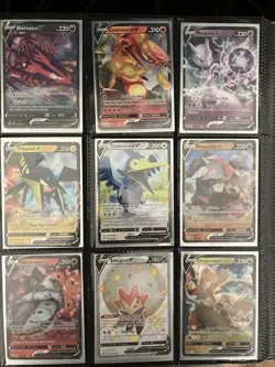 Pokemon TCG Pokemon GO Binder Lot 90 Holo Full Art V/VMAX/Radiant - Image 3
