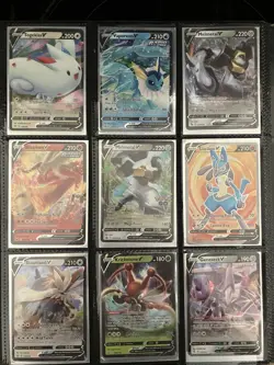 Pokemon TCG Pokemon GO Binder Lot 90 Holo Full Art V/VMAX/Radiant - Image 5